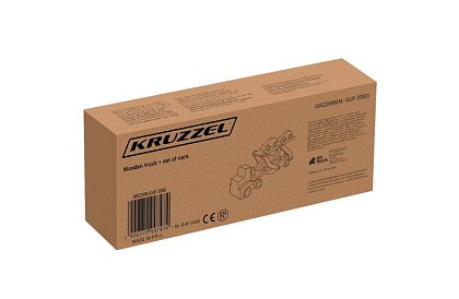 Fából autókat szállító teherautó kisautókkal