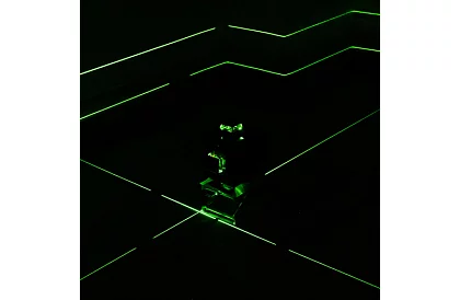4D lézeres vízszintező 360° – 16 vonal – zöld szintező lézer