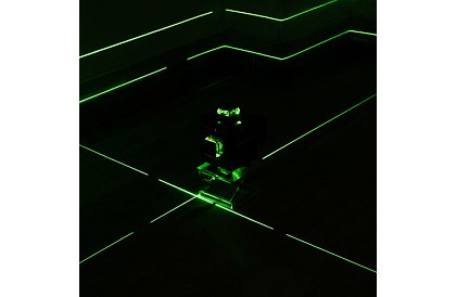 4D lézeres vízszintező 360° – 16 vonal – zöld szintező lézer