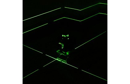 4D lézeres vízszintező 360° – 16 vonal – zöld szintező lézer