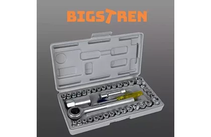 Teljes készlet 40 db dugókulcs háztartási és műhely használatra