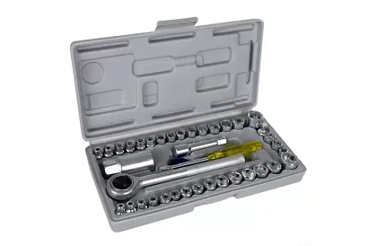 Teljes készlet 40 db dugókulcs háztartási és műhely használatra