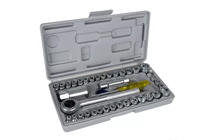 Teljes készlet 40 db dugókulcs háztartási és műhely használatra