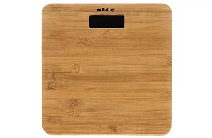 Bambusz LCD személyi mérleg – 180 kg-ig