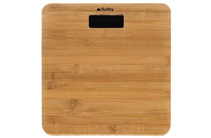 Bambusz LCD személyi mérleg – 180 kg-ig
