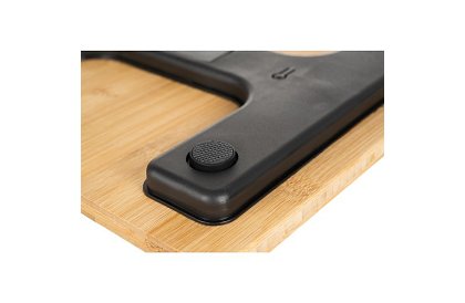 Bambusz LCD személyi mérleg – 180 kg-ig