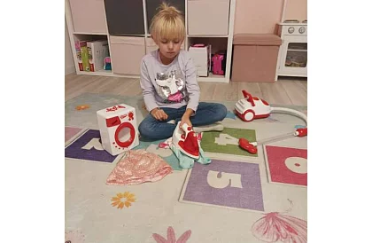 Háztartási gépek készlet – vasaló, mosógép, porszívó