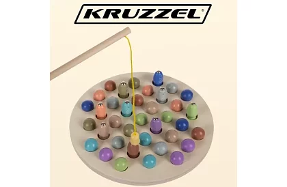 Fa mágneses játék - halacskák fogása