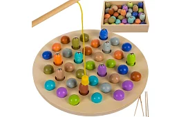 Fa mágneses játék - halacskák fogása