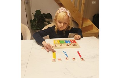 Fa wooden educational mathematical abacus