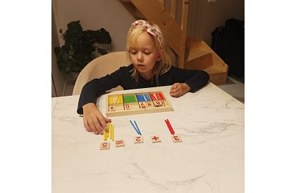 Fa wooden educational mathematical abacus