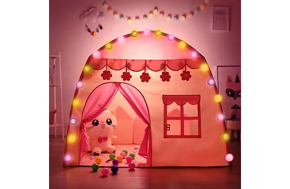 Gyerek sátor – világítással ellátott házikó
