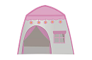 Gyerek sátor – világítással ellátott házikó