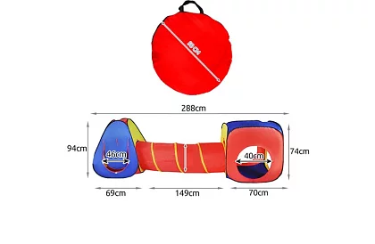 Sátor alagúttal - mászó 3 az 1-ben