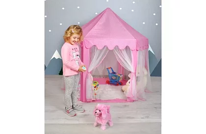 Gyerek rózsaszín sátor – palota 135 x 135 x 140 cm