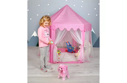 Gyerek rózsaszín sátor – palota 135 x 135 x 140 cm