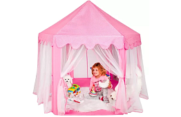 Gyerek rózsaszín sátor – palota 135 x 135 x 140 cm