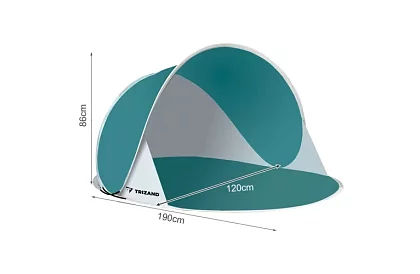 Nagy önlebomló strand sátor – 190 × 120 × 86 cm