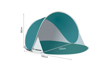 Nagy önlebomló strand sátor – 190 × 120 × 86 cm