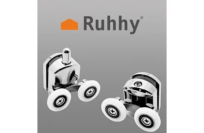 Zuhanykabinák tolóajtók kerekek – 8 db - Króm