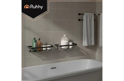 Alumínium fürdőszobai polc - 2 db