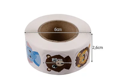 Gyermek motiváló matricák tekercsben – 500 db