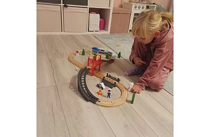 Vasútrá – akkumulátoros pálya 3,2 m fából