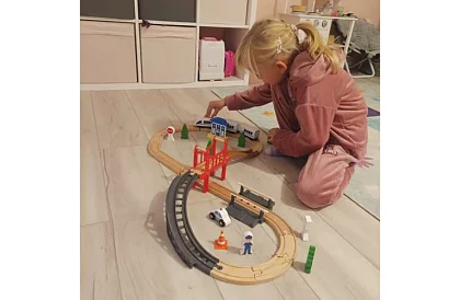 Vasútrá – akkumulátoros pálya 3,2 m fából