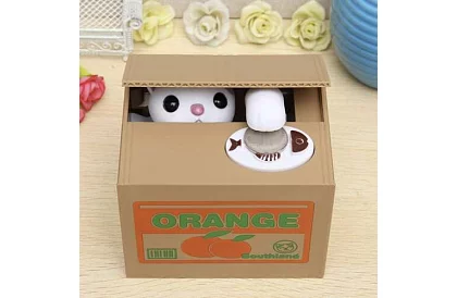 Automatikus pénztáros - kiscica érmepalánta