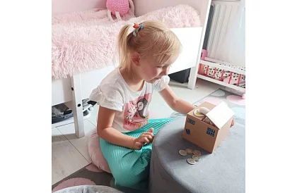 Automatikus pénztáros - kiscica érmepalánta