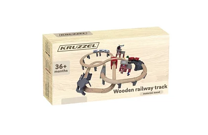 Fa fém vasút - elemes vonatpálya 4,8 méter