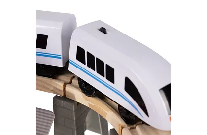 Fa fém vasút - elemes vonatpálya 4,8 méter