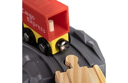 Fa fém vasút - elemes vonatpálya 4,8 méter