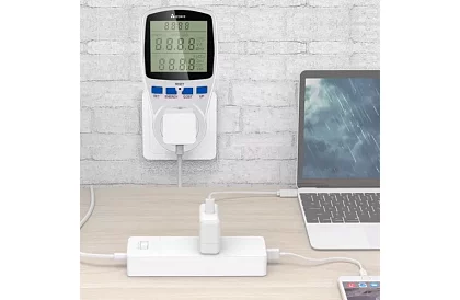 Digitális LCD elektromos energiafogyasztás-mérő