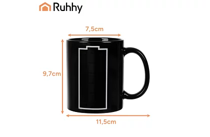 Varázslatos bögre 330 ml akkumulátorjelzővel