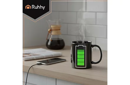 Varázslatos bögre 330 ml akkumulátorjelzővel