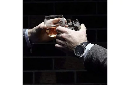 Nagy készlet – globuszos dekantáló whisky poharakkal