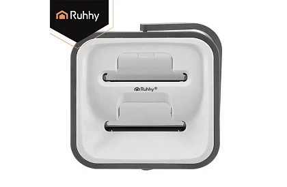 Gyakorlati lapos mop + 11 literes vödör – kétszobás tartozékokkal