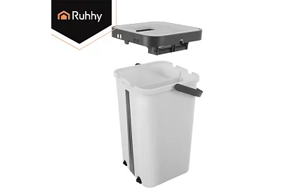 Gyakorlati lapos mop + 11 literes vödör – kétszobás tartozékokkal