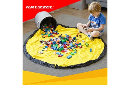 Praktikus tároló kosár játékokhoz játszószőnyeggel