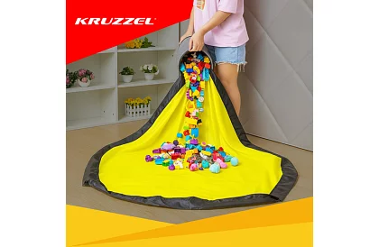 Praktikus tároló kosár játékokhoz játszószőnyeggel