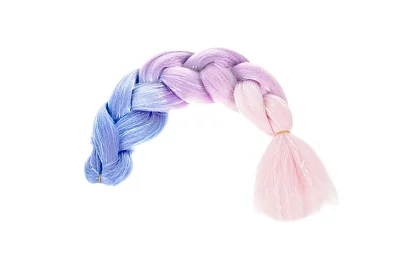 Szinonim ombre fonatok csillogó hajra – lila-kék