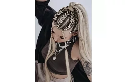 Szinonim ombre fonatok a hajra – világos szőke