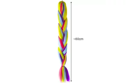Szinétikus ombre fonatok a hajra – szivárványos