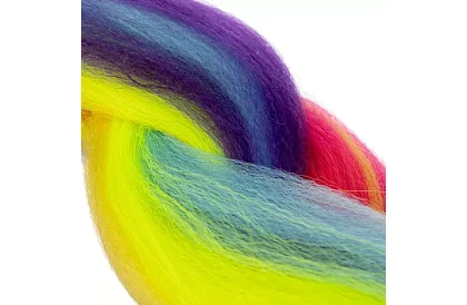 Szinétikus ombre fonatok a hajra – szivárványos