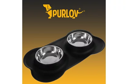 Dupla tálca alátéttel – 2 × 450 ml