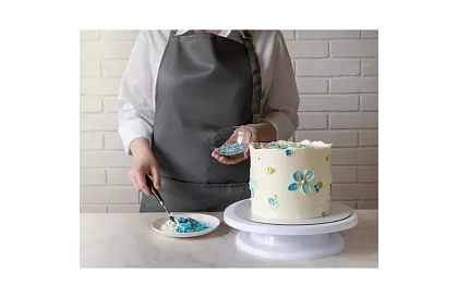 Forgó tálca a torta díszítéséhez + 3 spatula