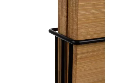 Készült bambusz vágódeszkák – 4 db-os készlet állványban