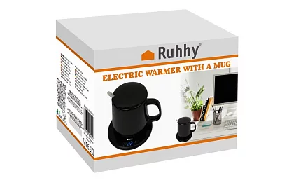 Elektromos italmelegítő – melegítő készlet, csésze, kanál és fedél