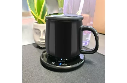 Elektromos italmelegítő – melegítő készlet, csésze, kanál és fedél